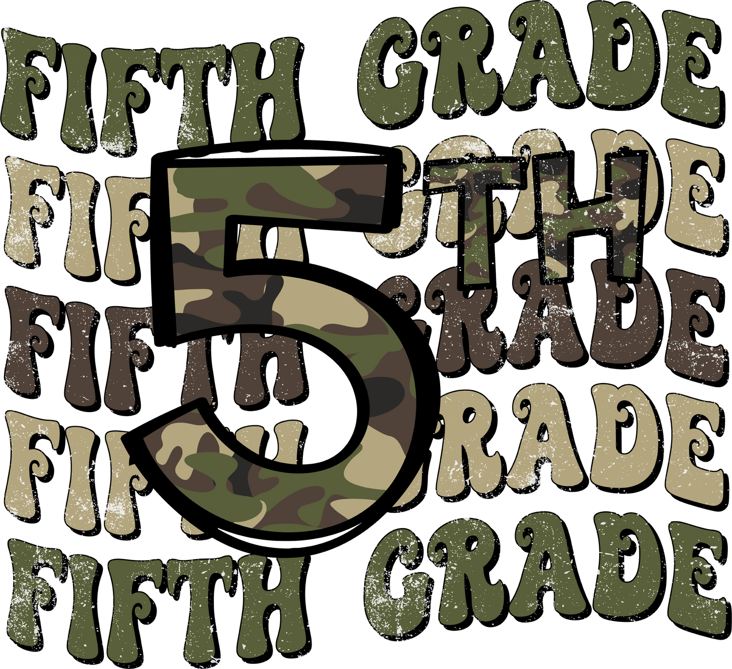 Camo Kindergarten Tee