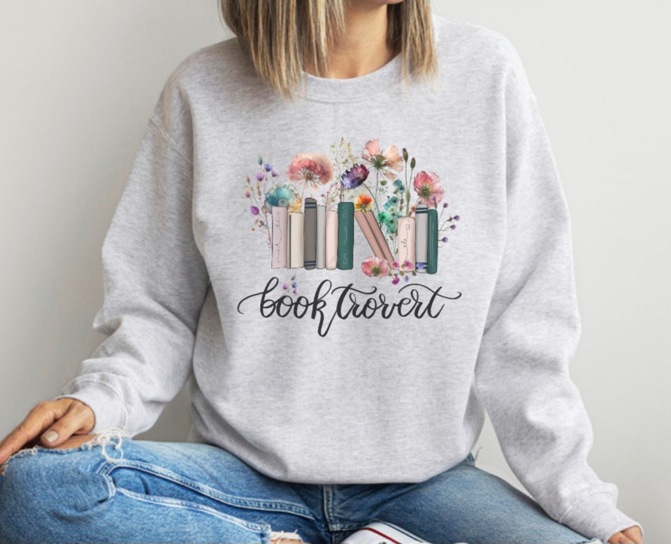 Booktrovert Crewneck Sweater