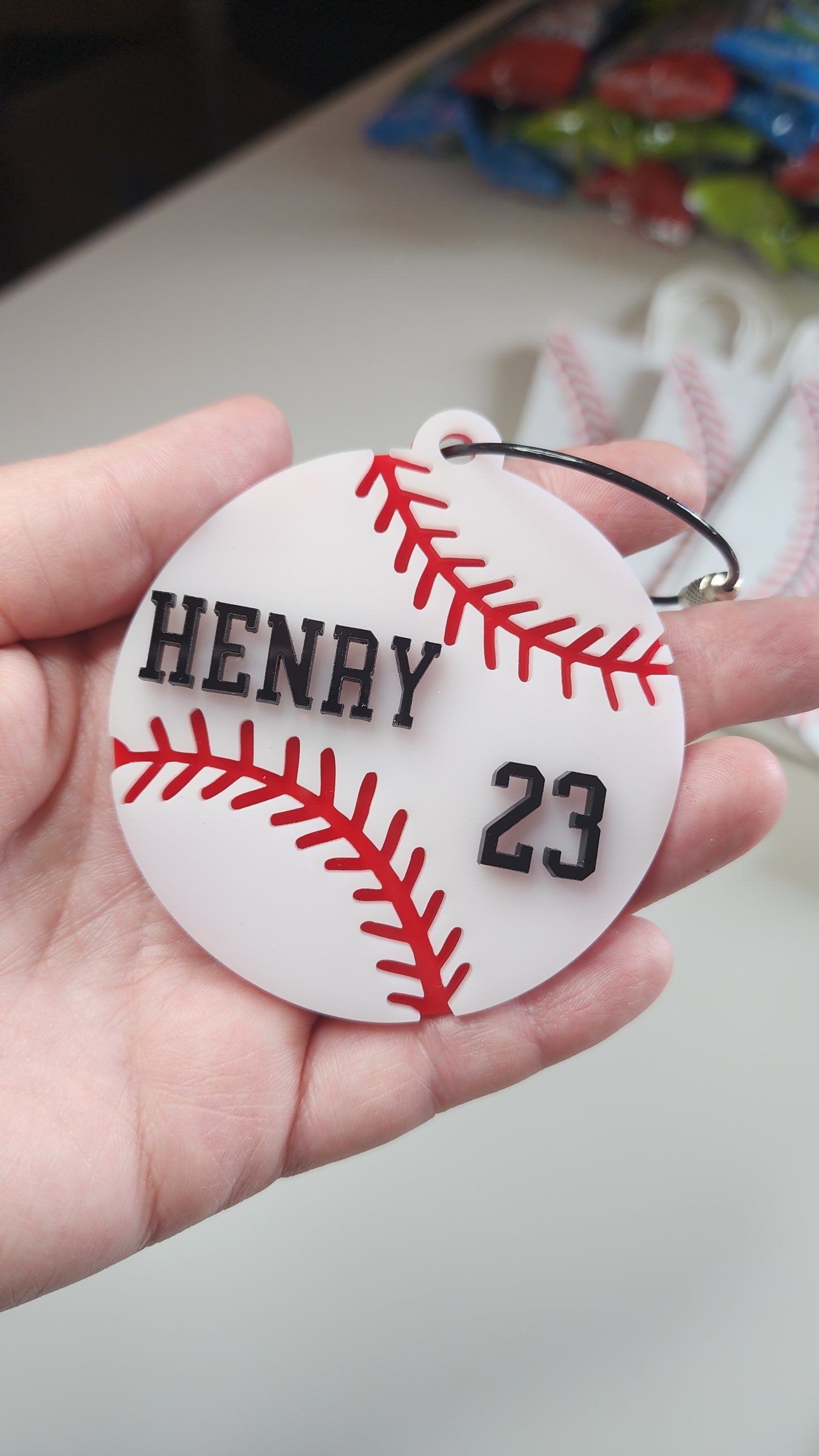 Baseball Bag Tag