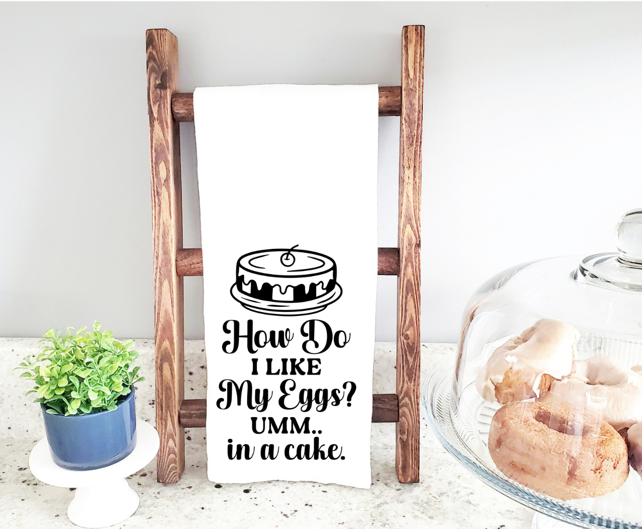 How Do I Like My Eggs - Kitchen Towel