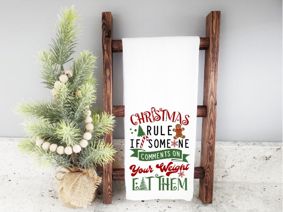 Christmas Rule Kitchen Towel