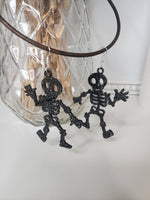 Laser Cut Skeleton Earrings