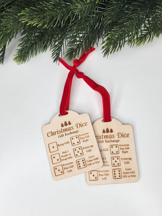 Christmas Dice Exchange Ornament