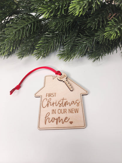 First Christmas In Our New Home Ornament