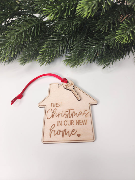 First Christmas In Our New Home Ornament