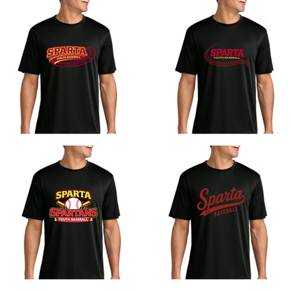 Sparta Youth Baseball Men's Cooling Short Sleeve Shirt