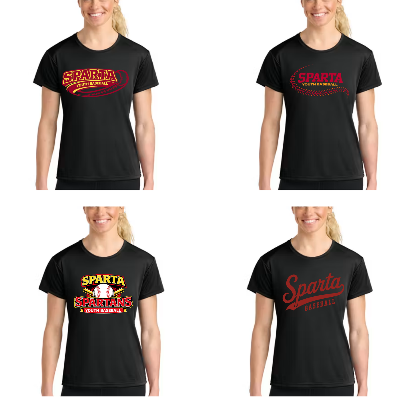 Sparta Youth Baseball Women's Cooling Short Sleeve Shirt