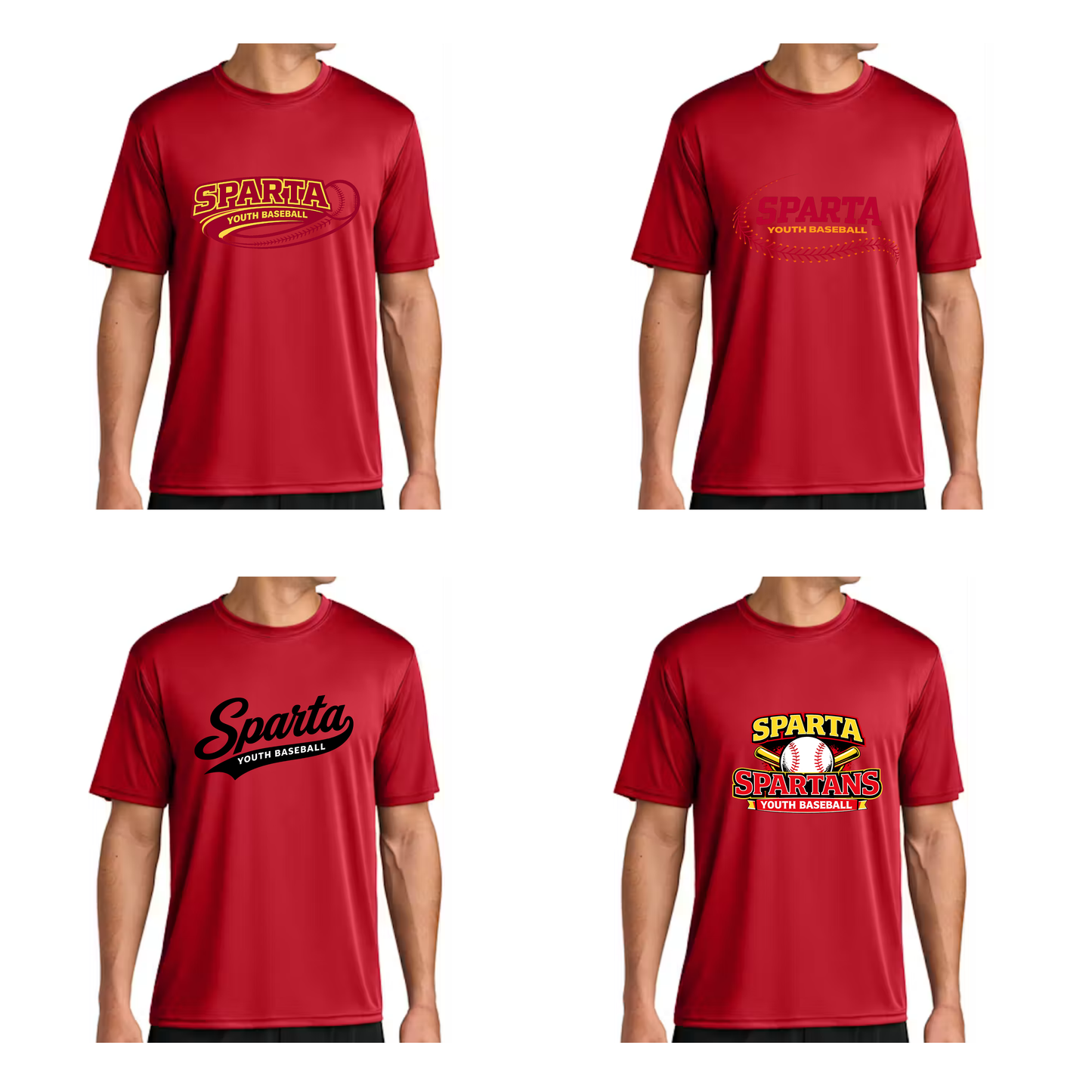 Sparta Youth Baseball Men's Cooling Short Sleeve Shirt