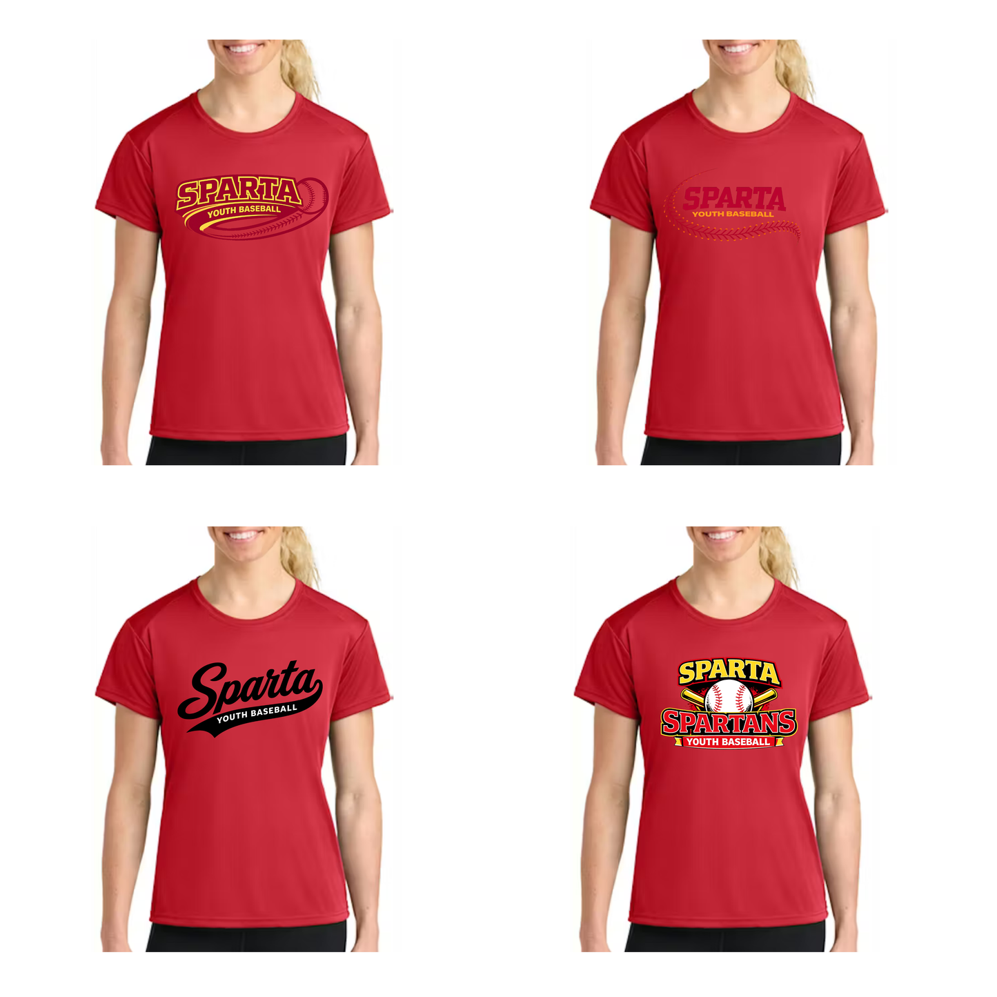 Sparta Youth Baseball Women's Cooling Short Sleeve Shirt