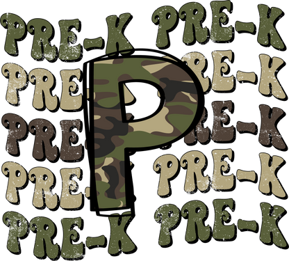 Camo Kindergarten Tee