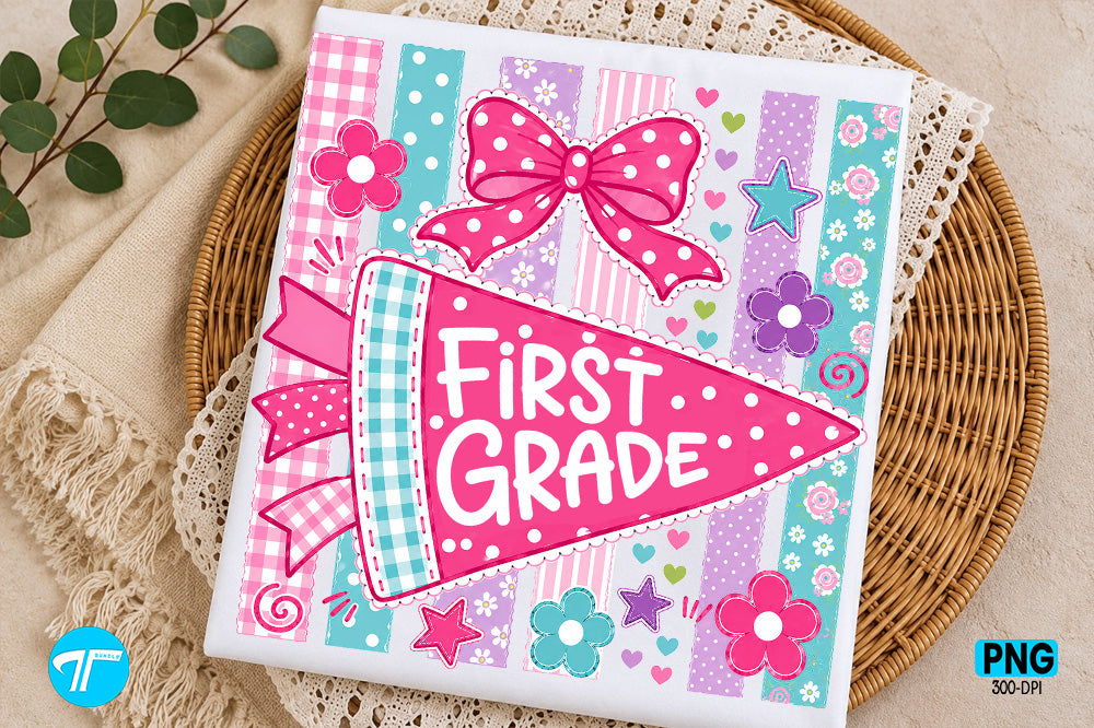 Back to School - Floral Pennant