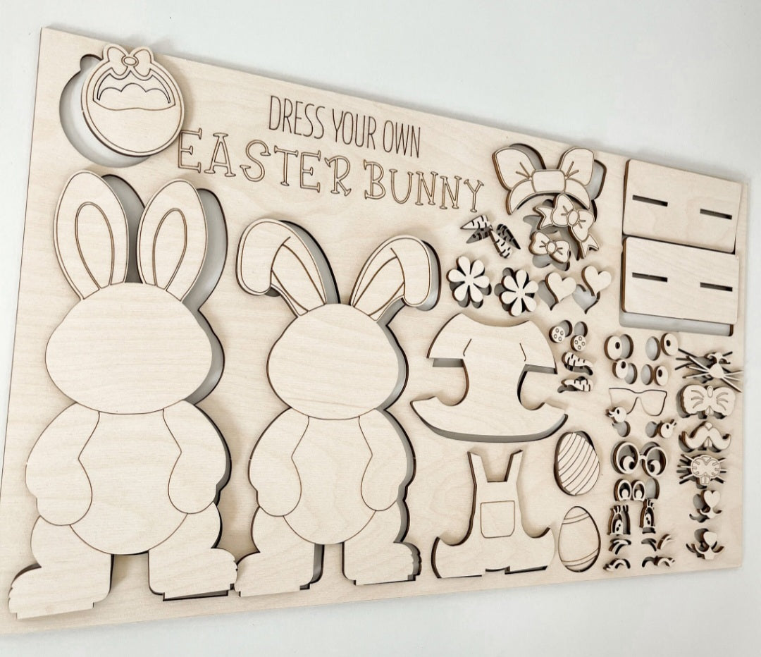 Dress Your Own Easter Bunny Paint Kit