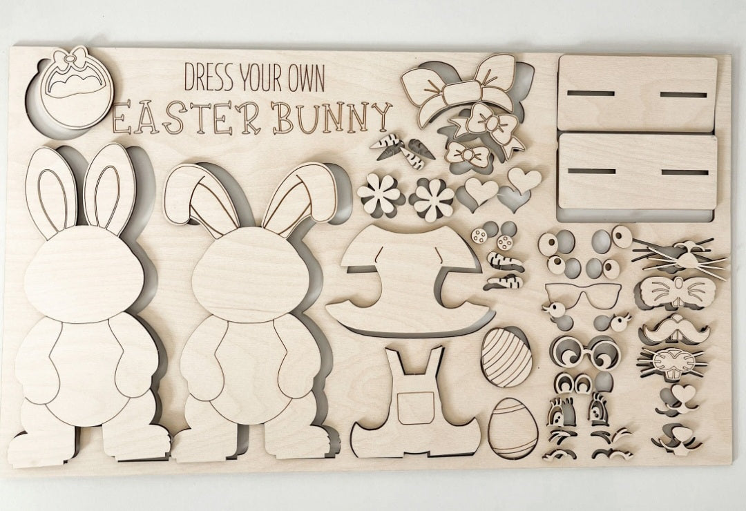 Dress Your Own Easter Bunny Paint Kit