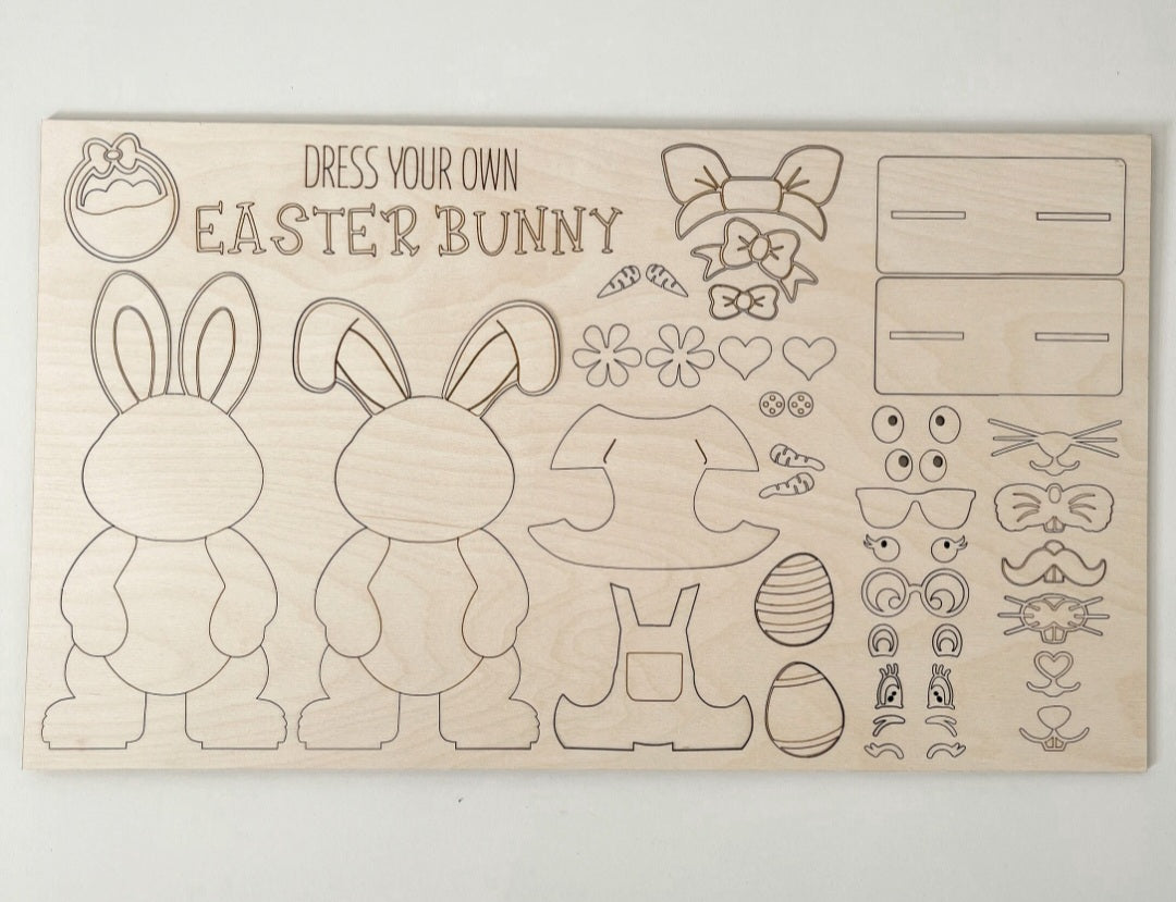 Dress Your Own Easter Bunny Paint Kit