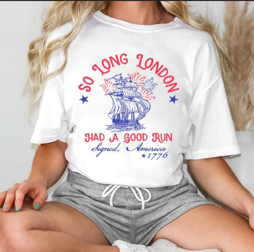 So Long London - White Tee