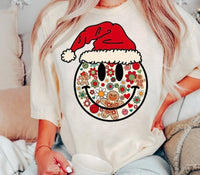 Retro Christmas Happy Face - DTF Transfers