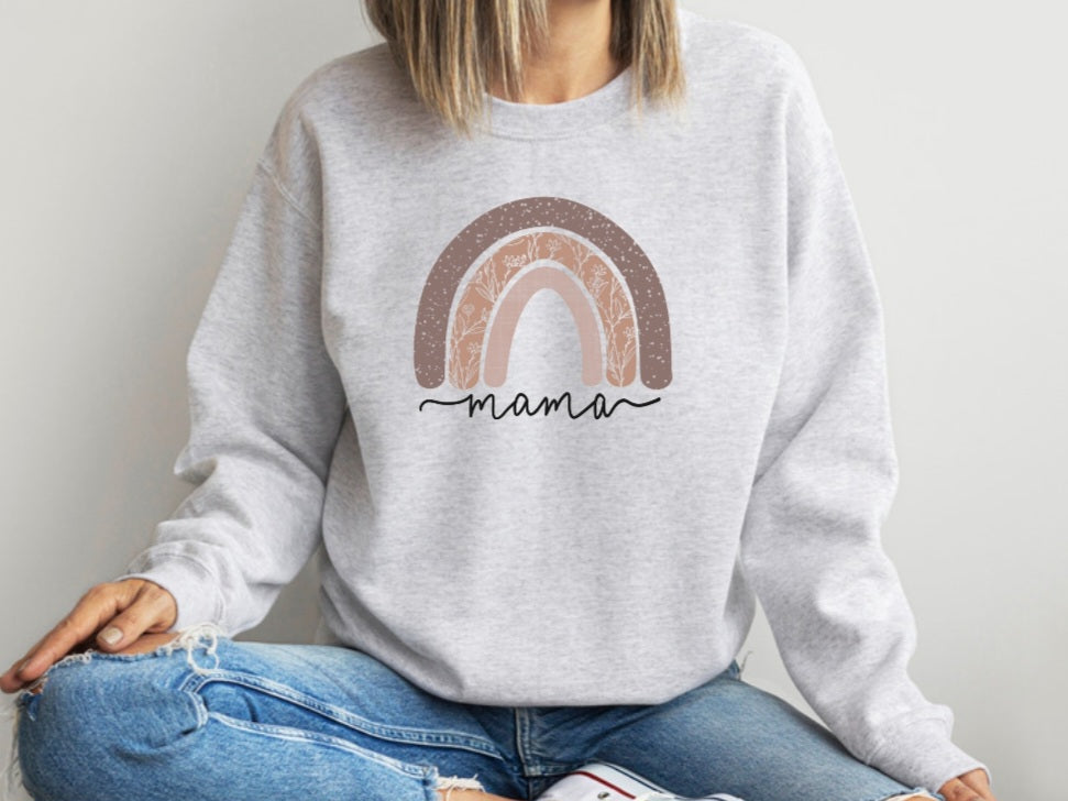 Rainbow Mama Crewneck Sweater