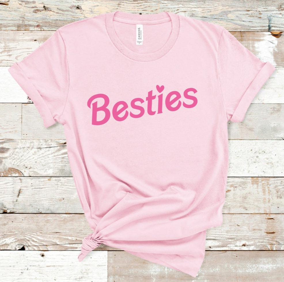 Besties Tee - Pink