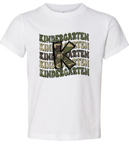 Camo Kindergarten Tee