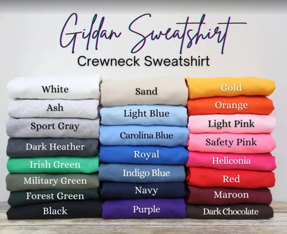 Adult Sweatshirt Colors