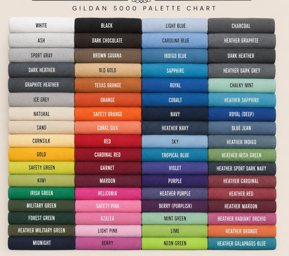Gildan Adult Colors
