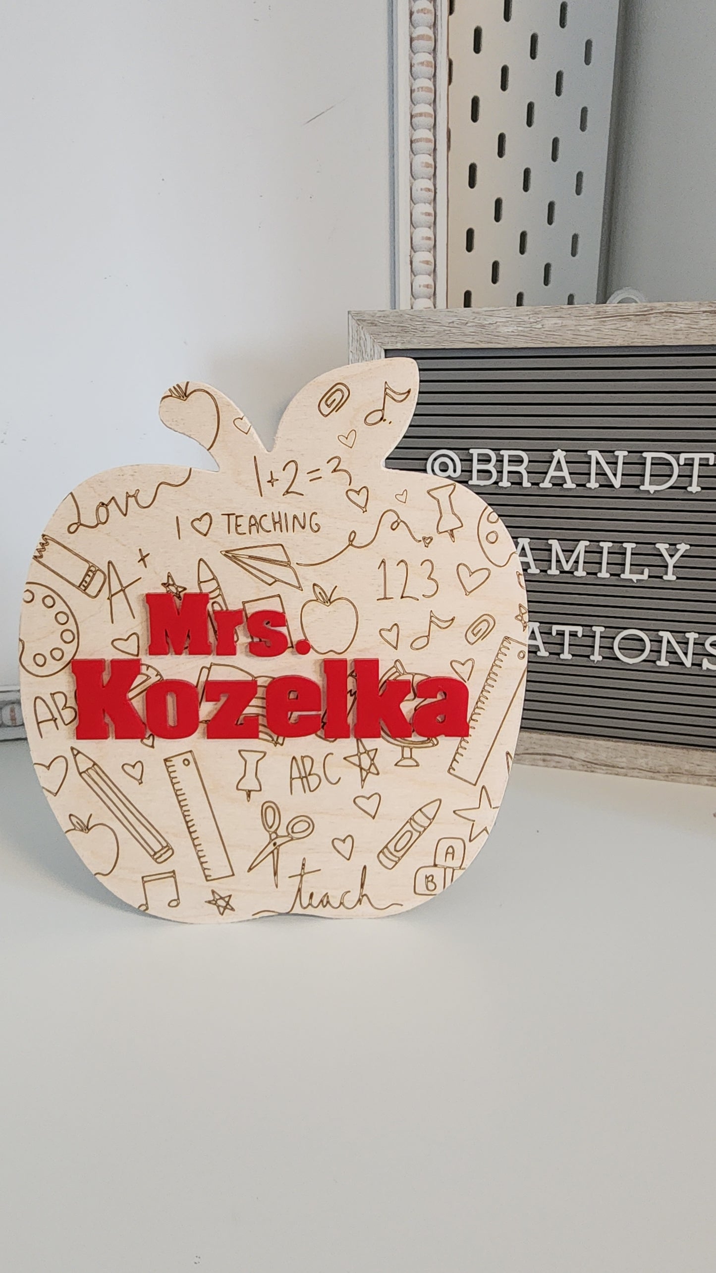 Personalized Teacher Sign