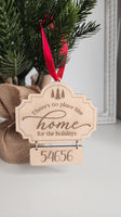 Personalized No Place Like Home Ornament