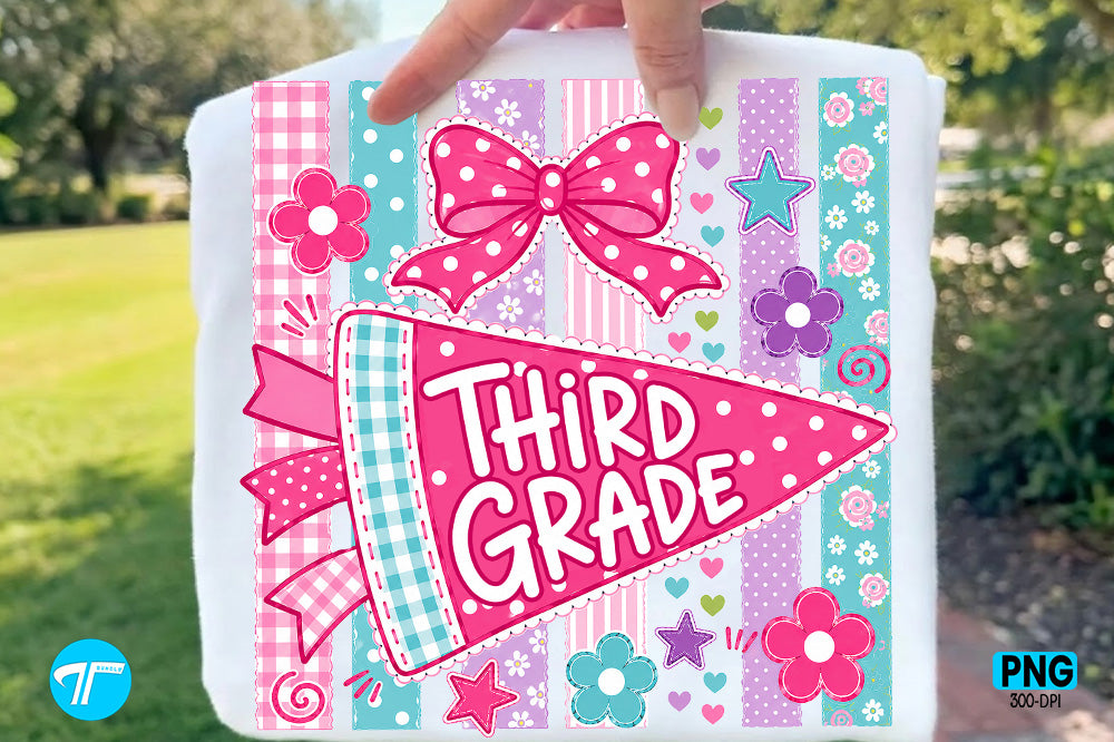 Back to School - Floral Pennant