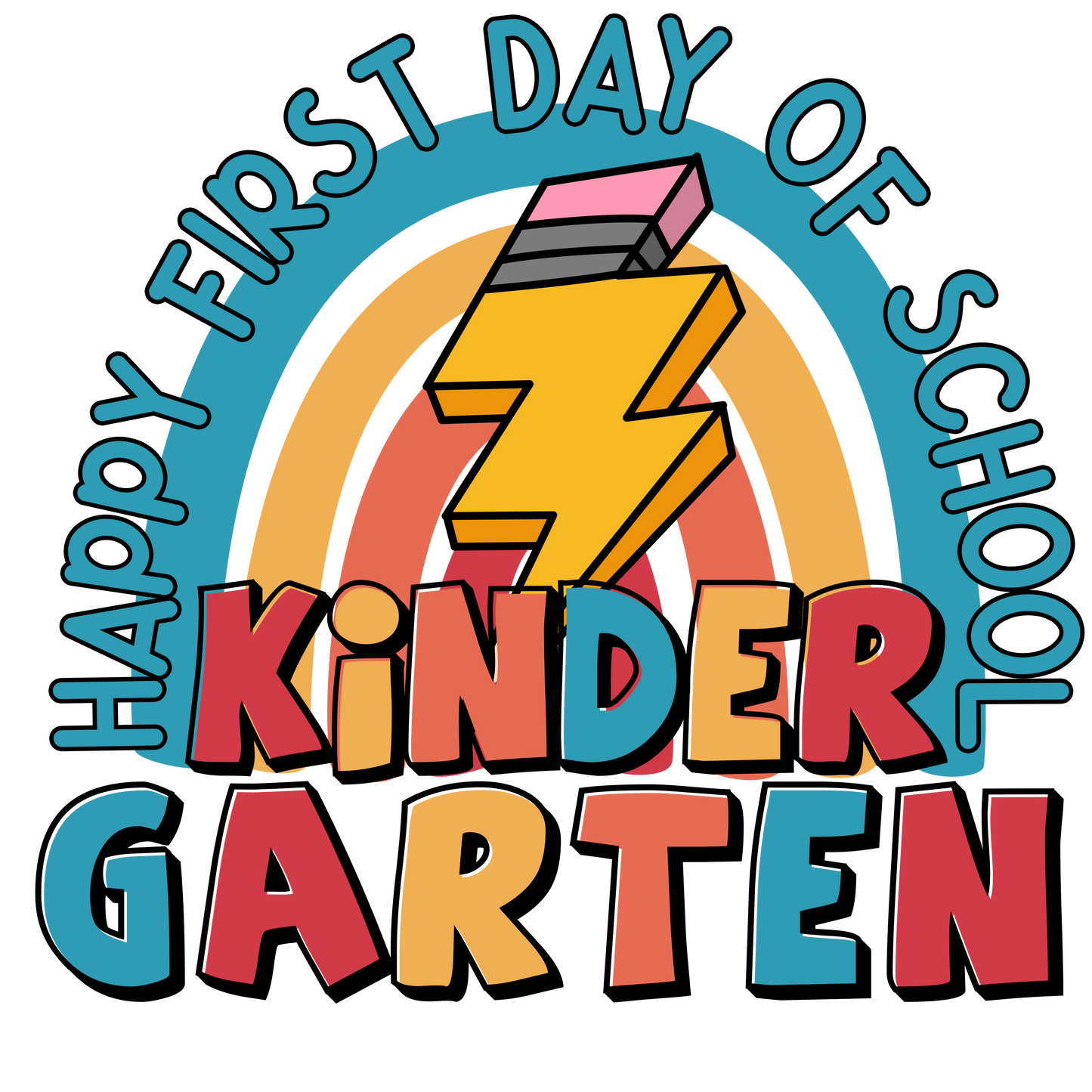 Back to School - 1st Day Rainbows