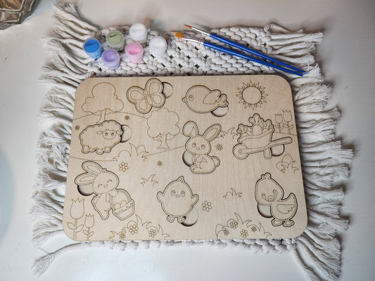 Easter Puzzle Paint Kit