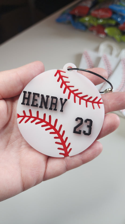 Baseball Bag Tag