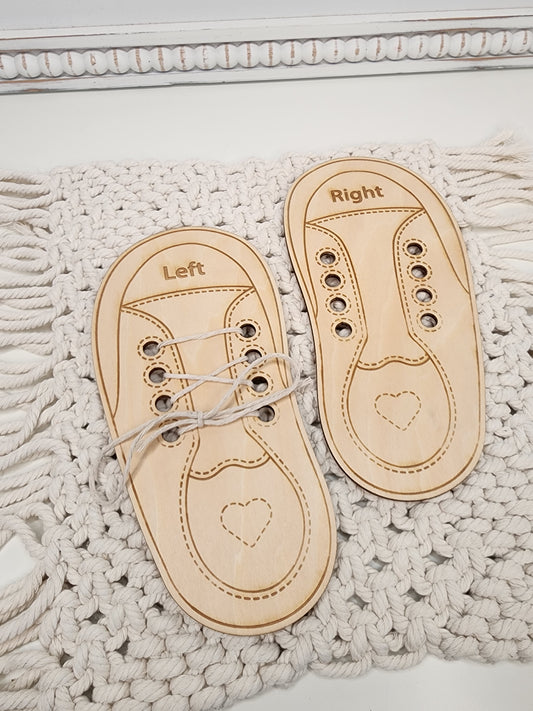 Wooden Shoe Lacing Kit