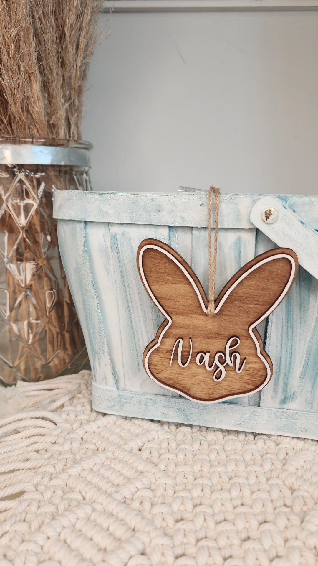 Bunny Easter Basket Tag