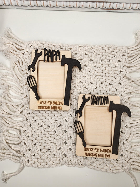 Fathers Day Fridge Magnet Photo Frame