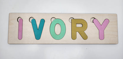 Custom Wood Name Puzzle