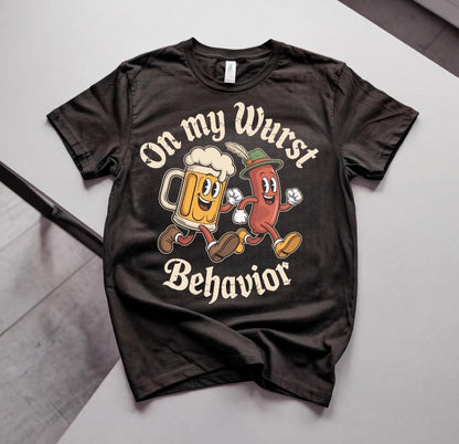 On My Wurst Behavior - Oktoberfest Tee