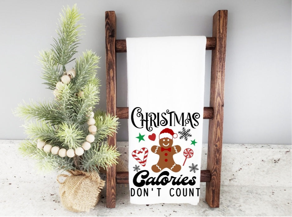 Christmas Calories Kitchen Towel