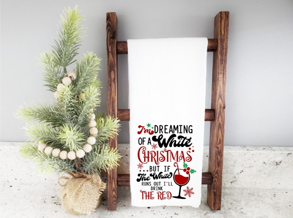 I'm Dreaming of a White Christmas Kitchen Towel